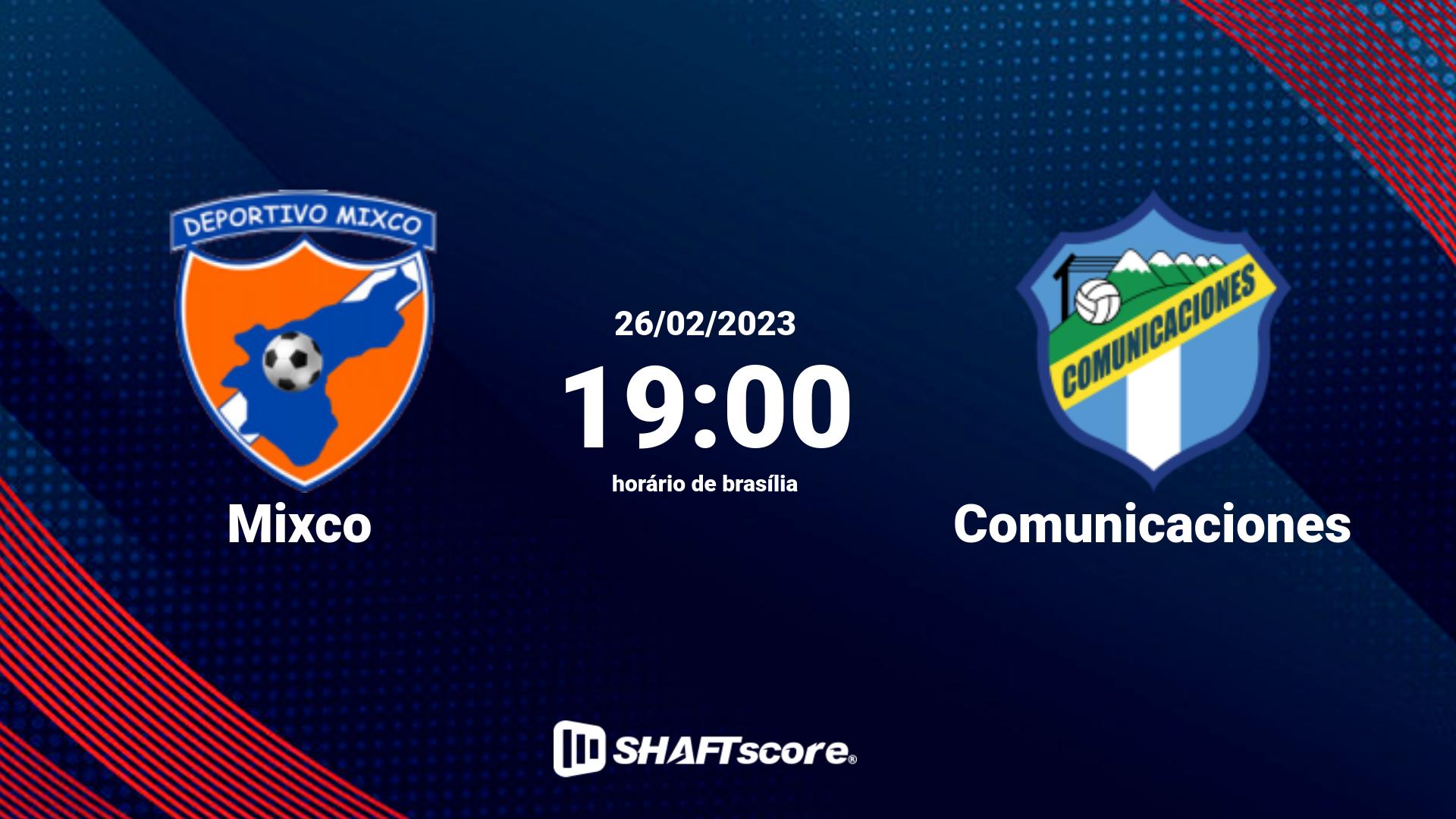 Estatísticas do jogo Mixco vs Comunicaciones 26.02 19:00