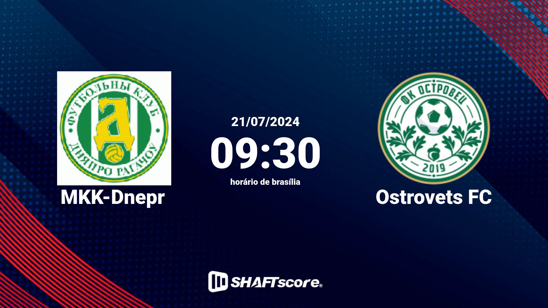 Estatísticas do jogo MKK-Dnepr vs Ostrovets FC 21.07 09:30