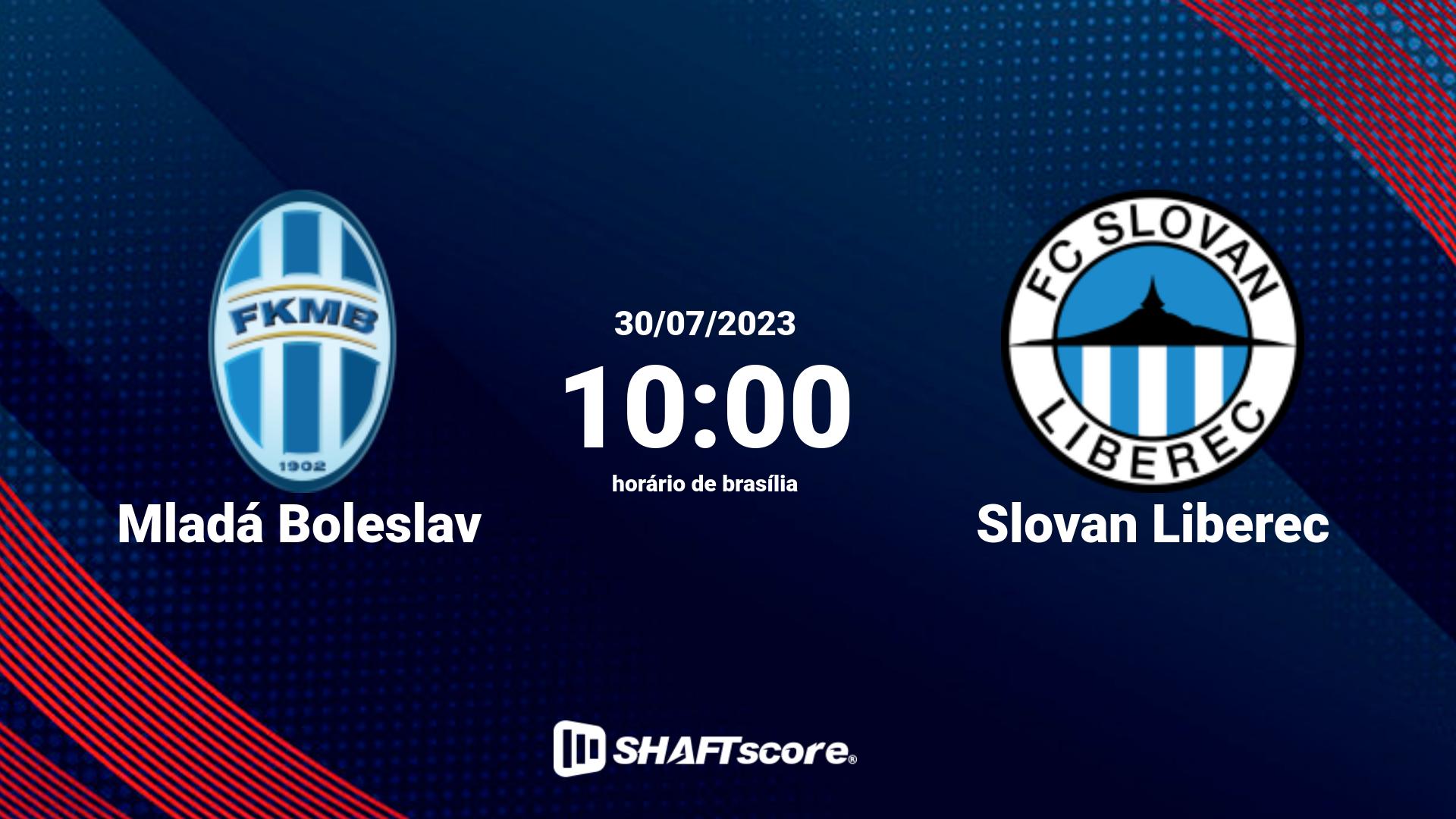 Estatísticas do jogo Mladá Boleslav vs Slovan Liberec 30.07 10:00