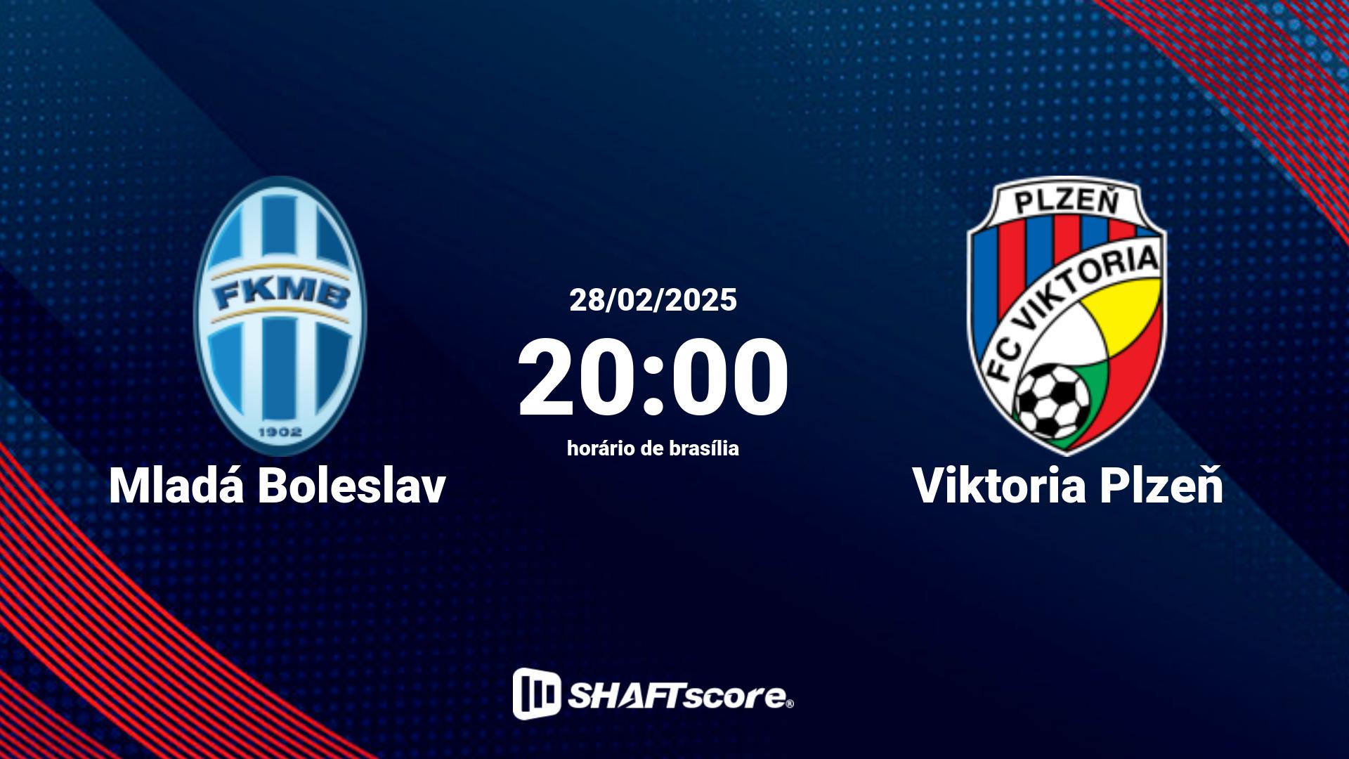 Estatísticas do jogo Mladá Boleslav vs Viktoria Plzeň 28.02 20:00