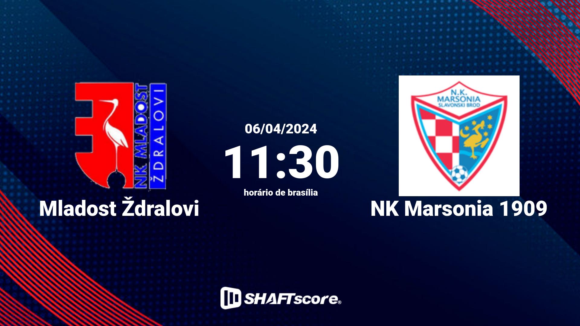 Estatísticas do jogo Mladost Ždralovi vs NK Marsonia 1909 06.04 11:30