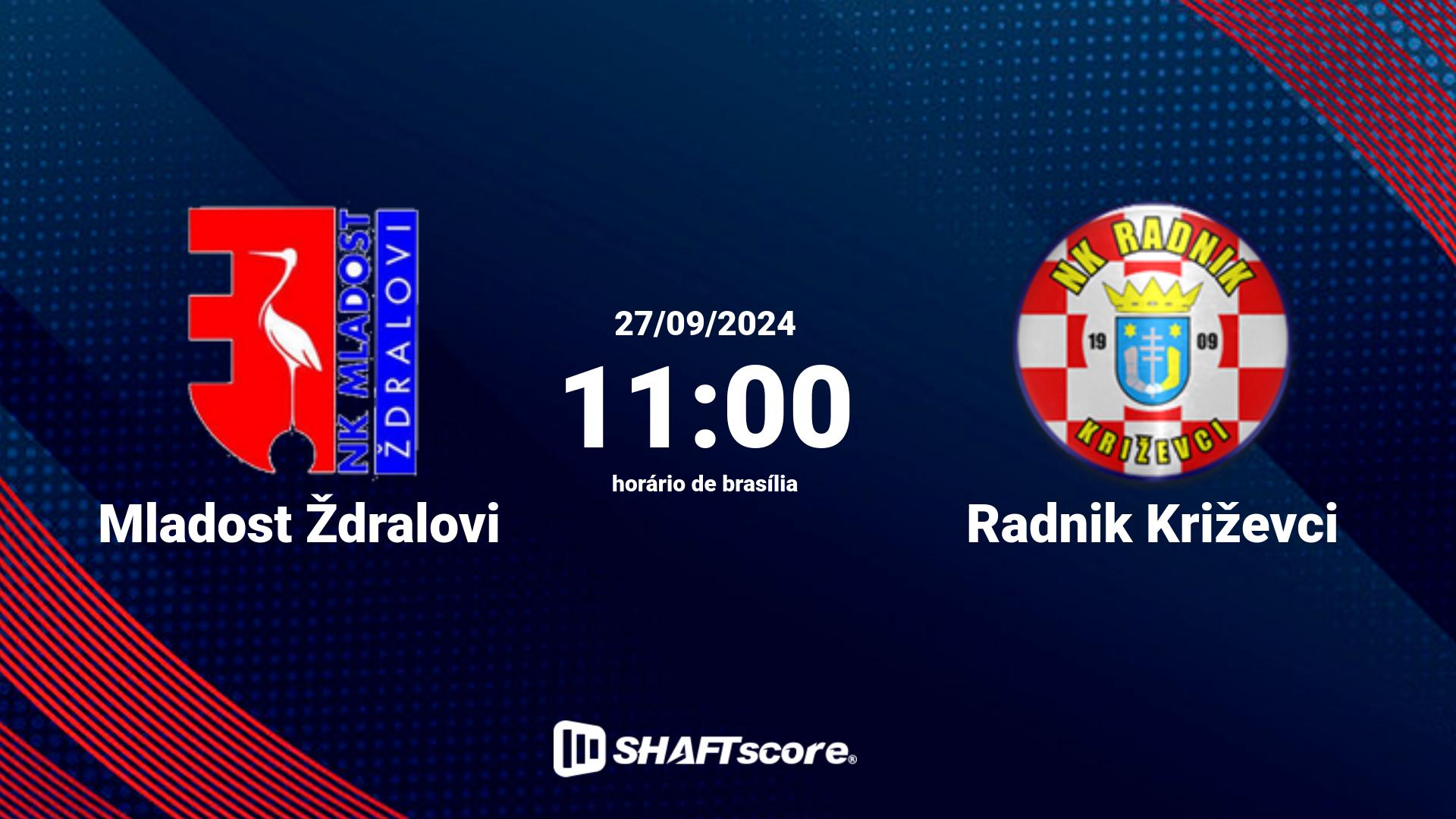 Estatísticas do jogo Mladost Ždralovi vs Radnik Križevci 27.09 11:00