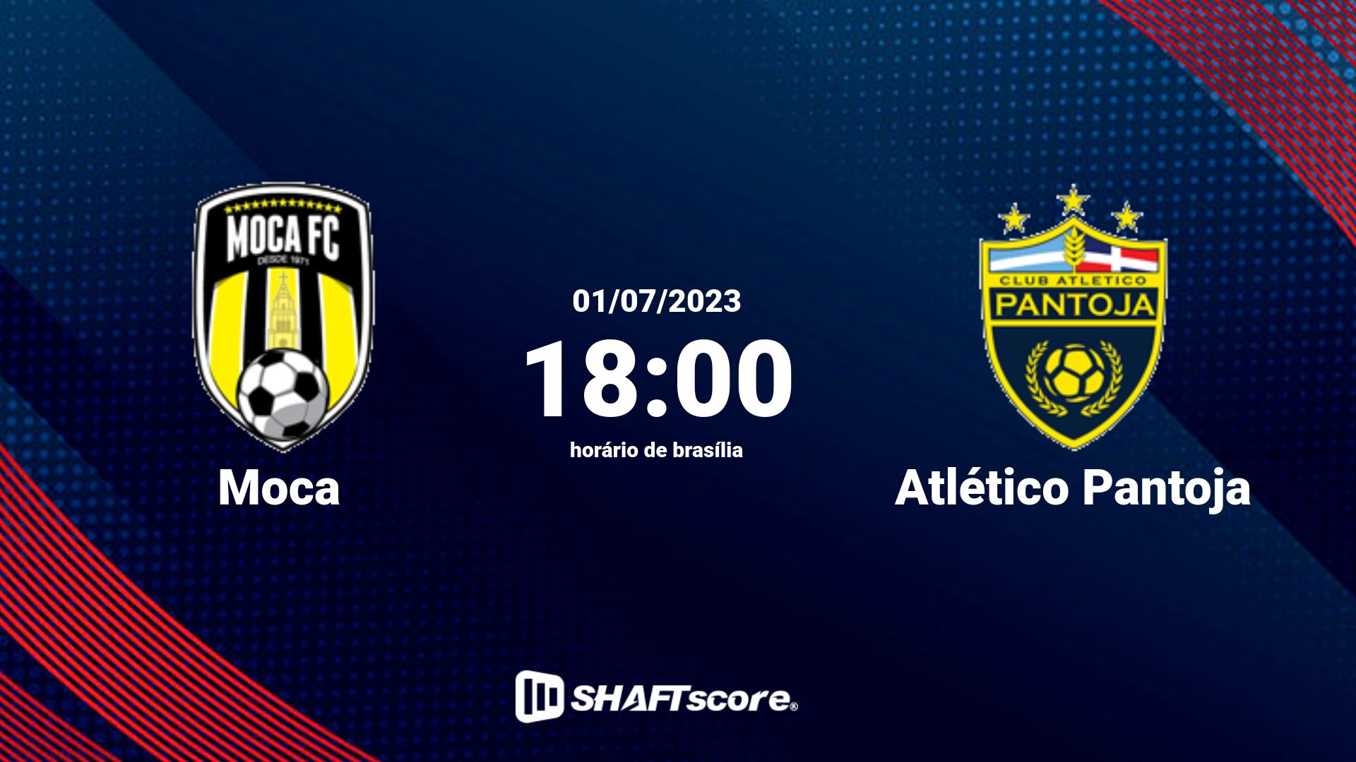 Estatísticas do jogo Moca vs Atlético Pantoja 01.07 18:00