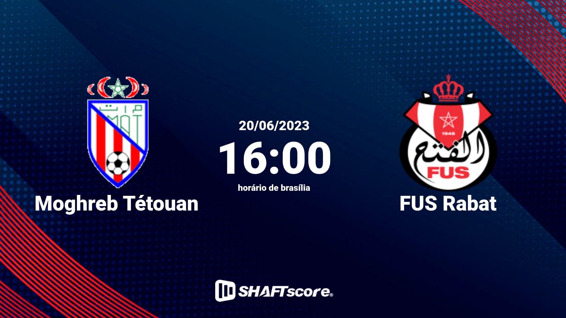 Estatísticas do jogo Moghreb Tétouan vs FUS Rabat 20.06 16:00