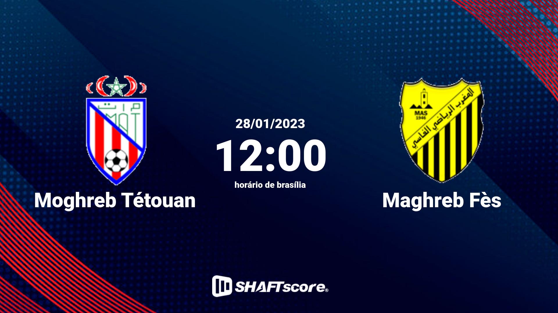 Estatísticas do jogo Moghreb Tétouan vs Maghreb Fès 28.01 12:00