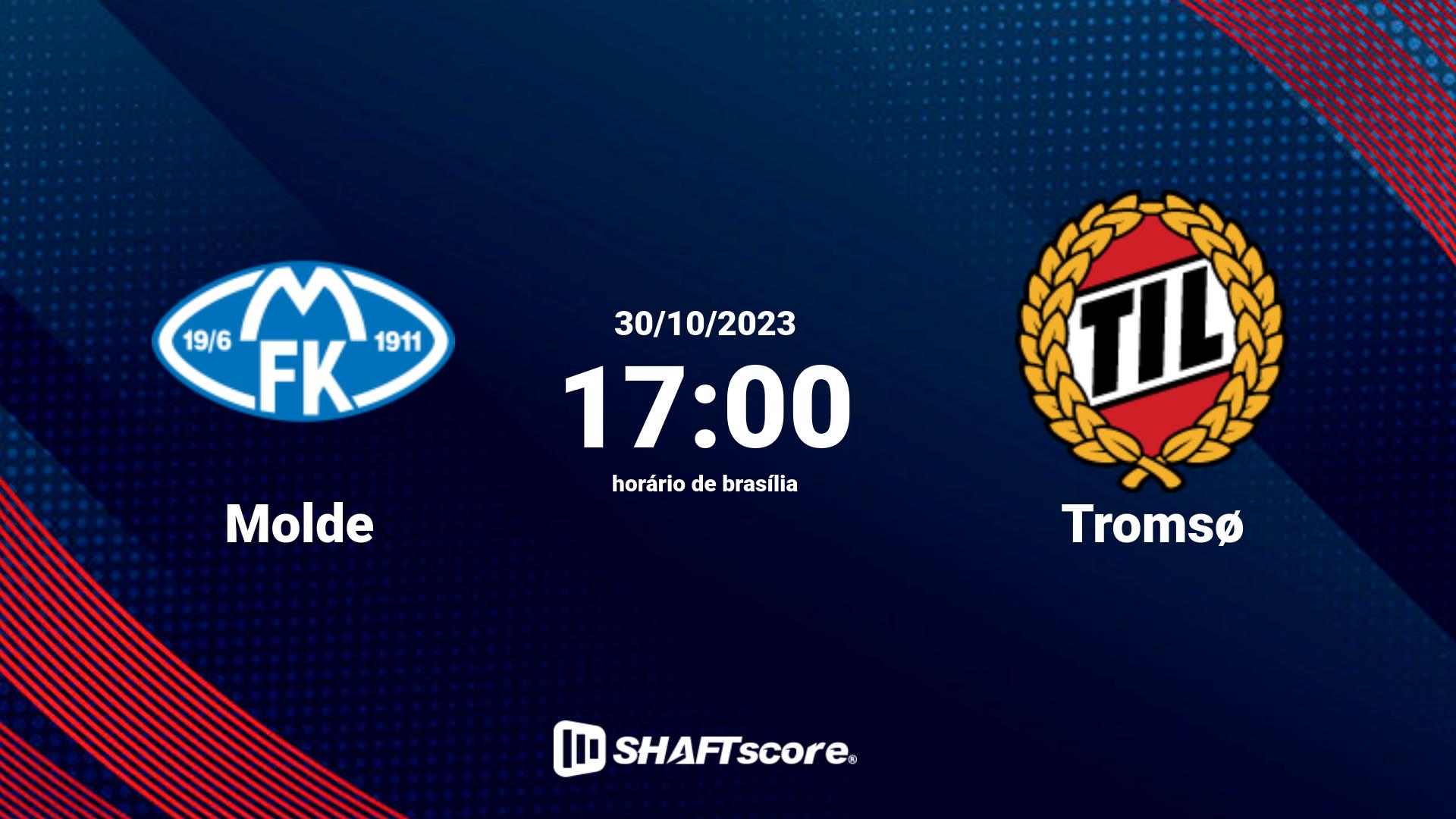 Estatísticas do jogo Molde vs Tromsø 30.10 17:00