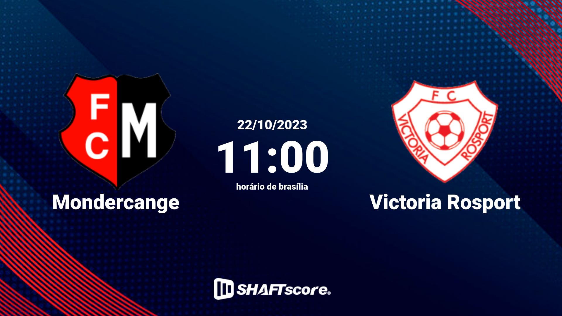 Estatísticas do jogo Mondercange vs Victoria Rosport 22.10 11:00