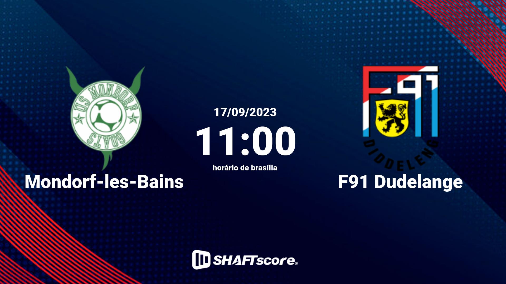 Estatísticas do jogo Mondorf-les-Bains vs F91 Dudelange 17.09 11:00