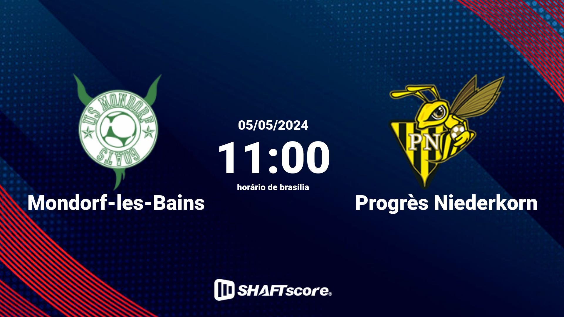 Estatísticas do jogo Mondorf-les-Bains vs Progrès Niederkorn 05.05 11:00