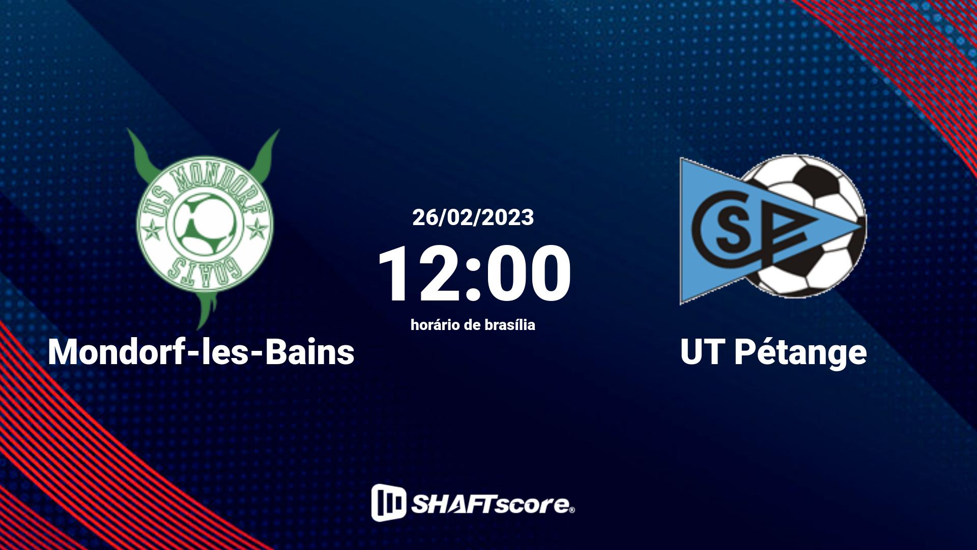 Estatísticas do jogo Mondorf-les-Bains vs UT Pétange 26.02 12:00