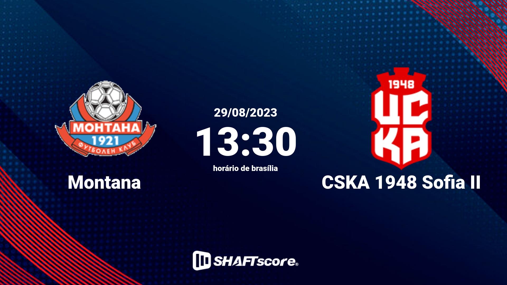 Estatísticas do jogo Montana vs CSKA 1948 Sofia II 29.08 13:30