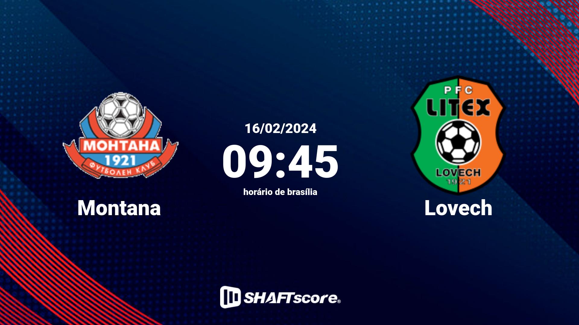 Estatísticas do jogo Montana vs Lovech 16.02 09:45