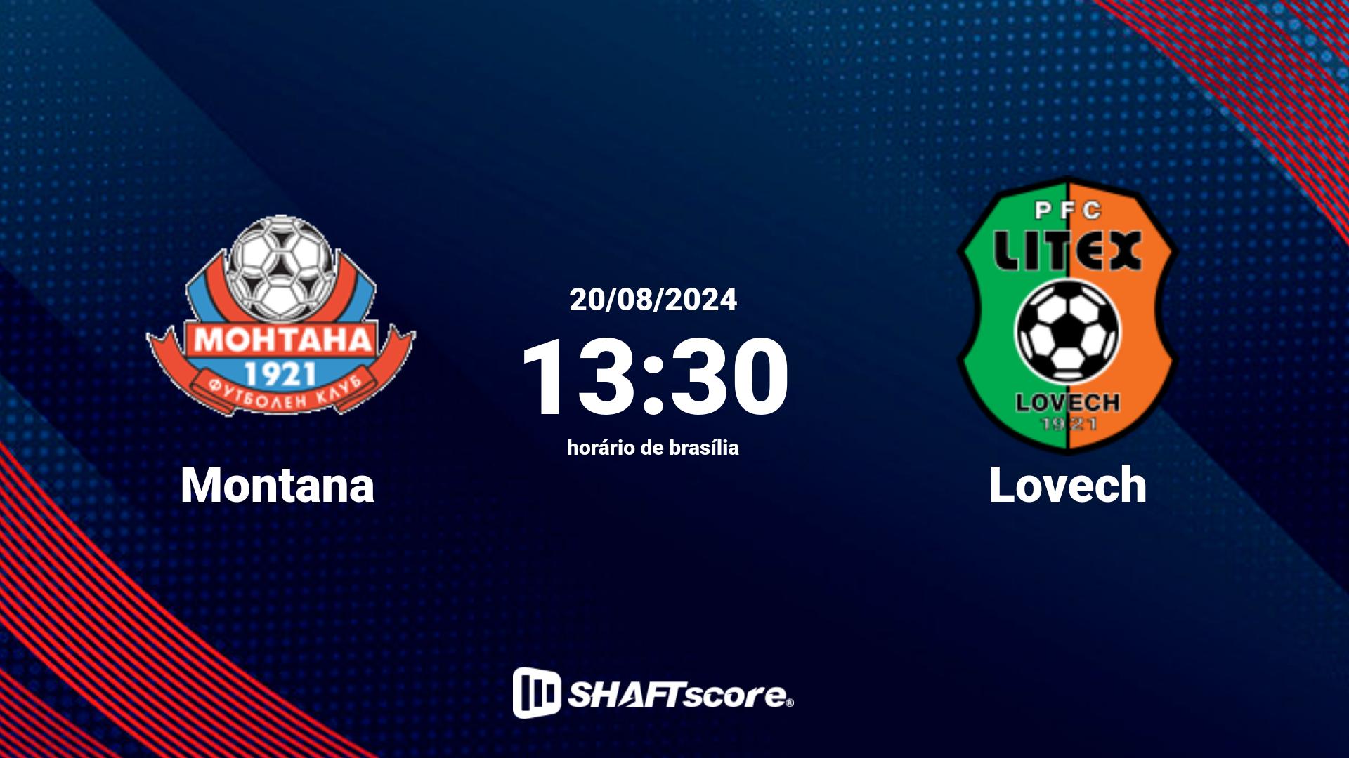 Estatísticas do jogo Montana vs Lovech 20.08 13:30