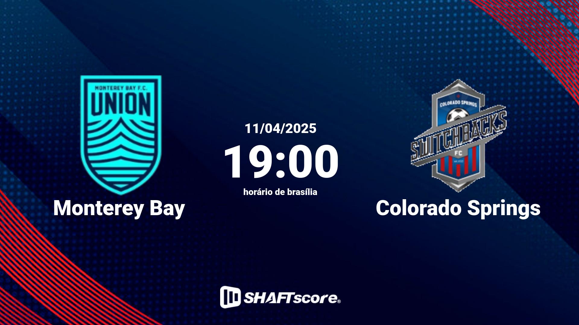 Estatísticas do jogo Monterey Bay vs Colorado Springs 11.04 19:00