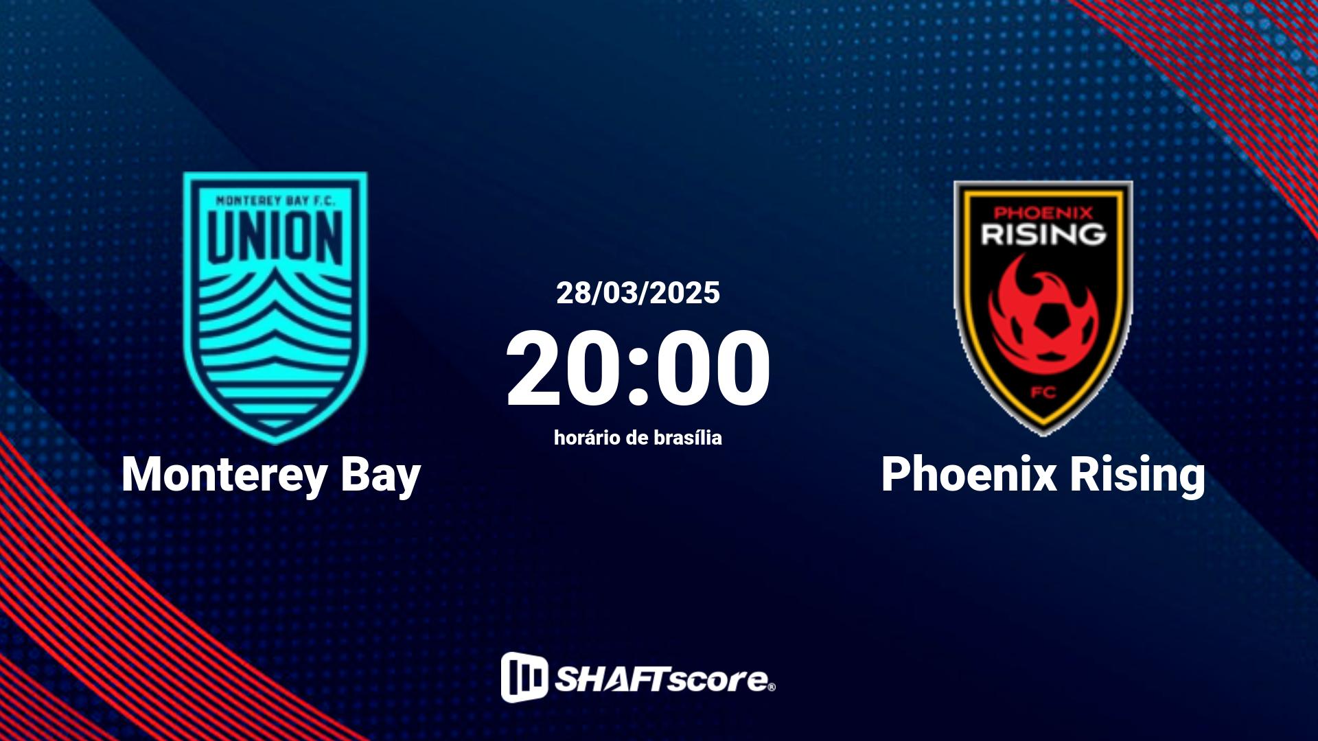 Estatísticas do jogo Monterey Bay vs Phoenix Rising 28.03 20:00