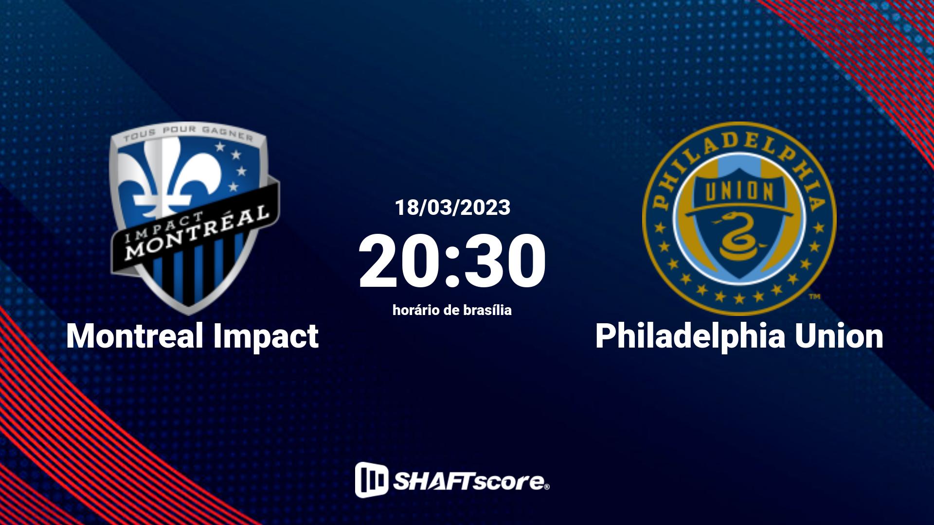 Estatísticas do jogo Montreal Impact vs Philadelphia Union 18.03 20:30