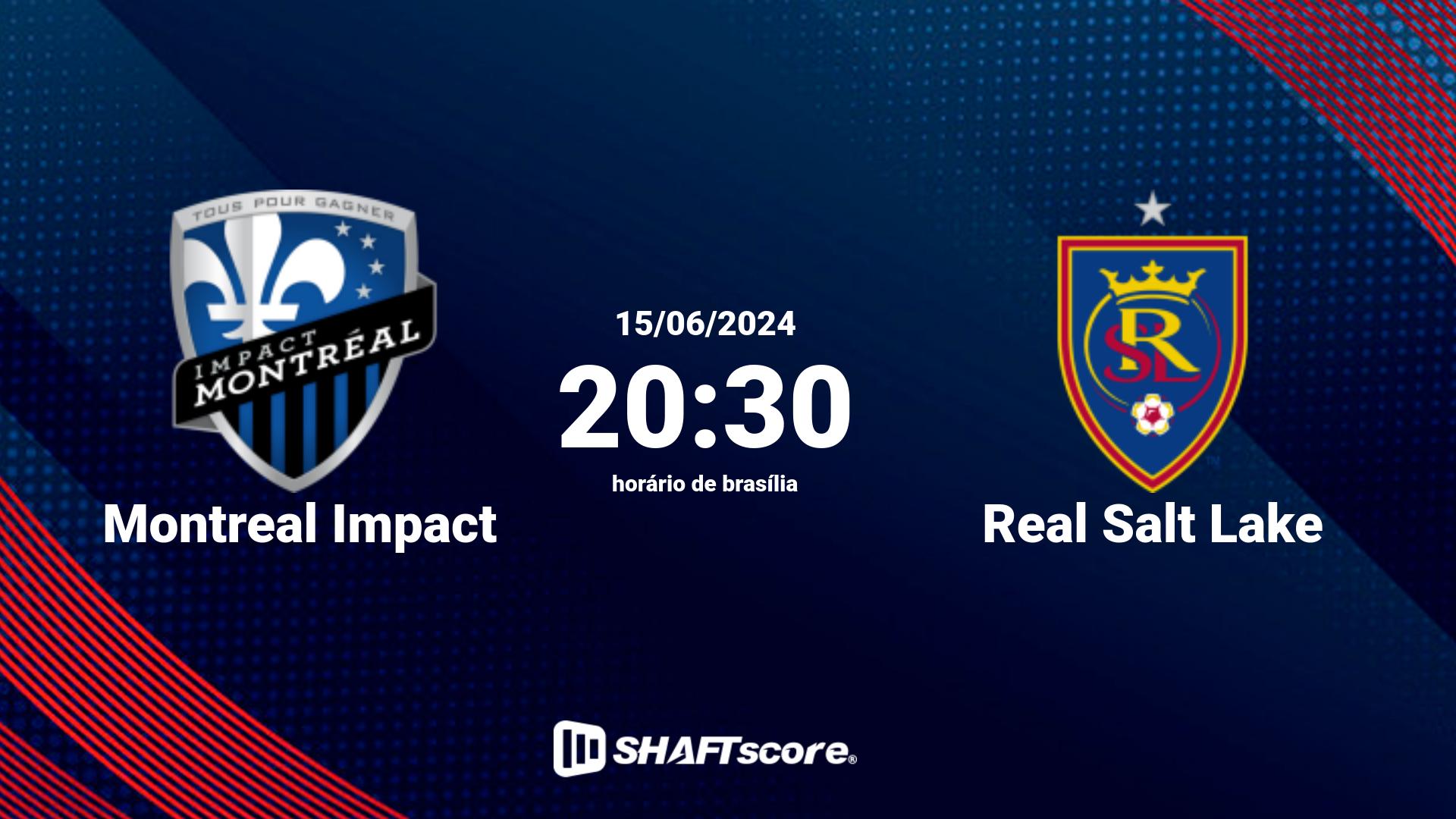 Estatísticas do jogo Montreal Impact vs Real Salt Lake 15.06 20:30