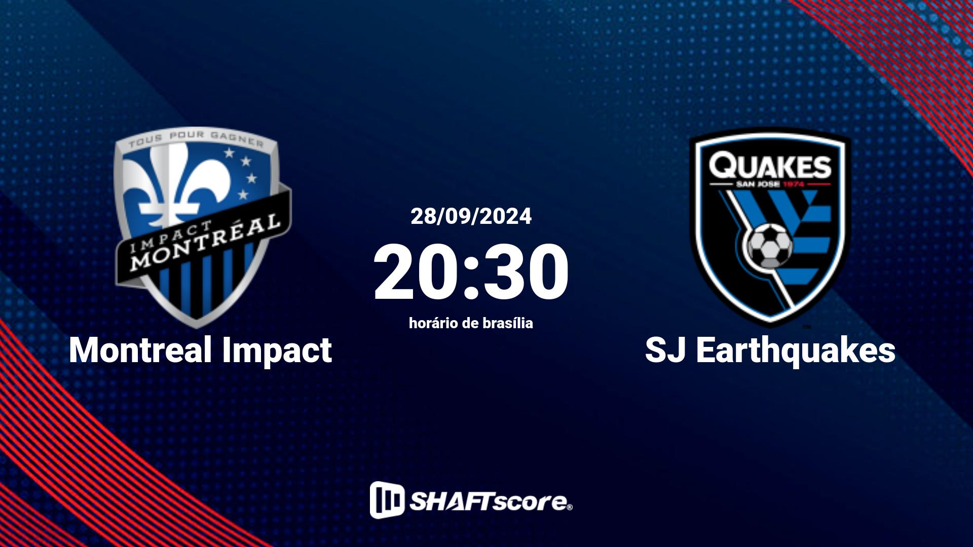 Estatísticas do jogo Montreal Impact vs SJ Earthquakes 28.09 20:30