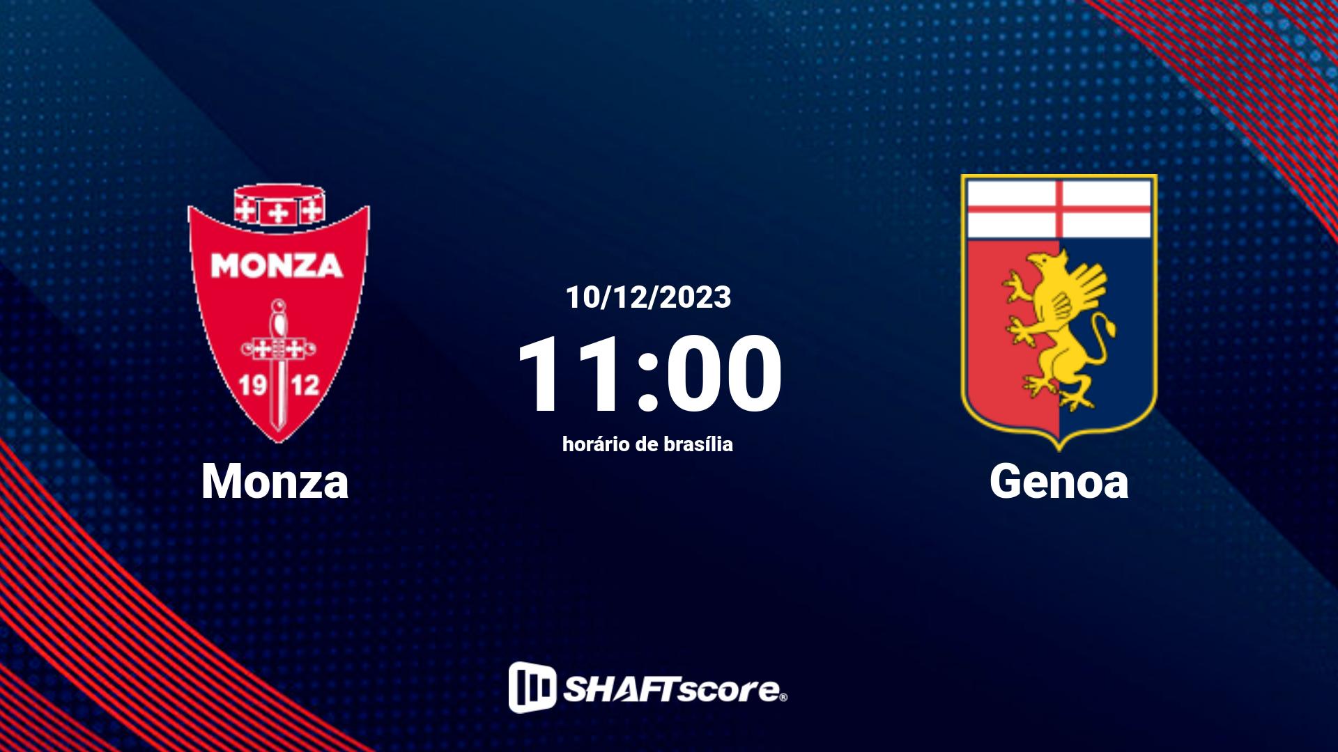 Estatísticas do jogo Monza vs Genoa 10.12 11:00