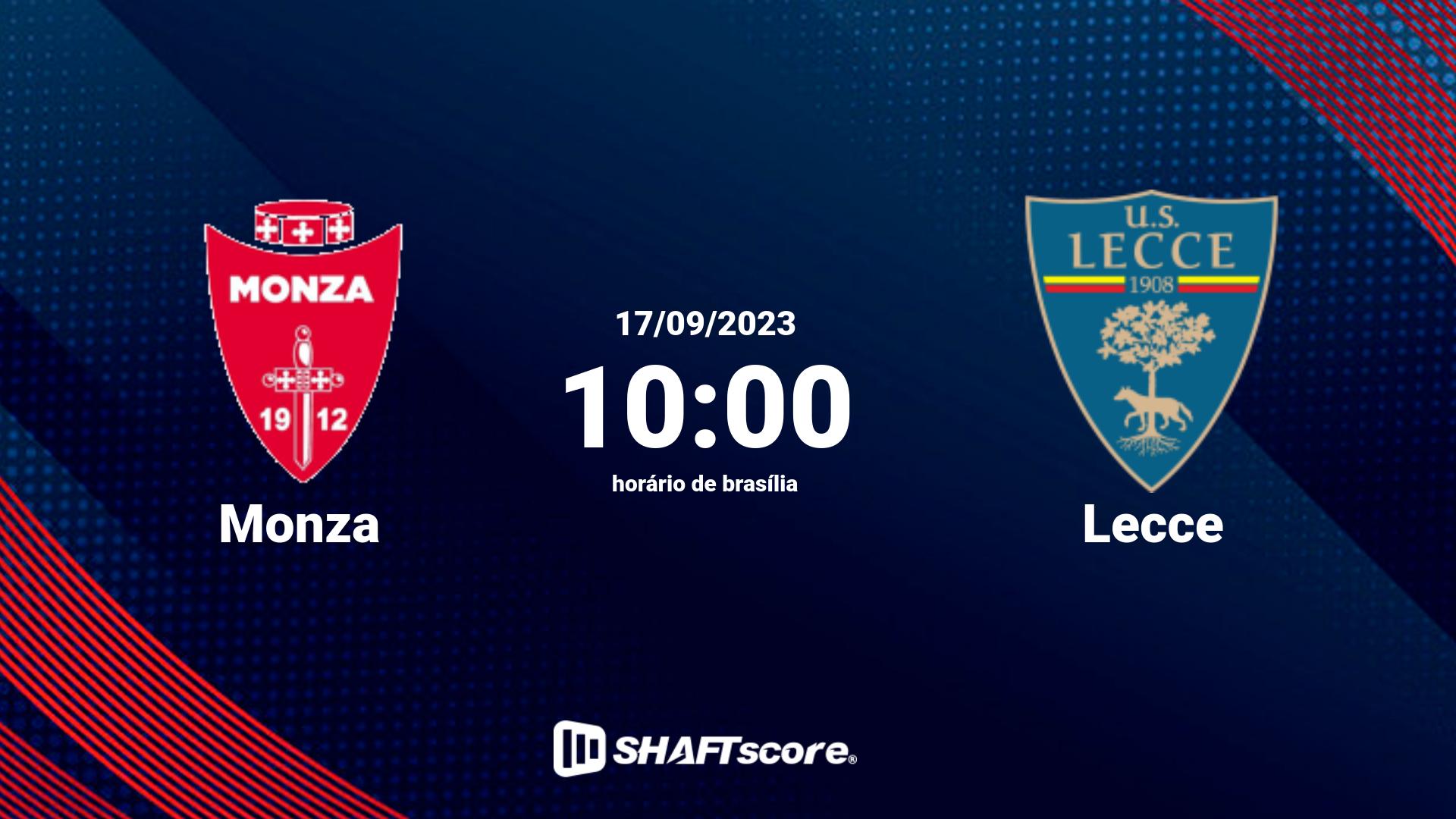Estatísticas do jogo Monza vs Lecce 17.09 10:00