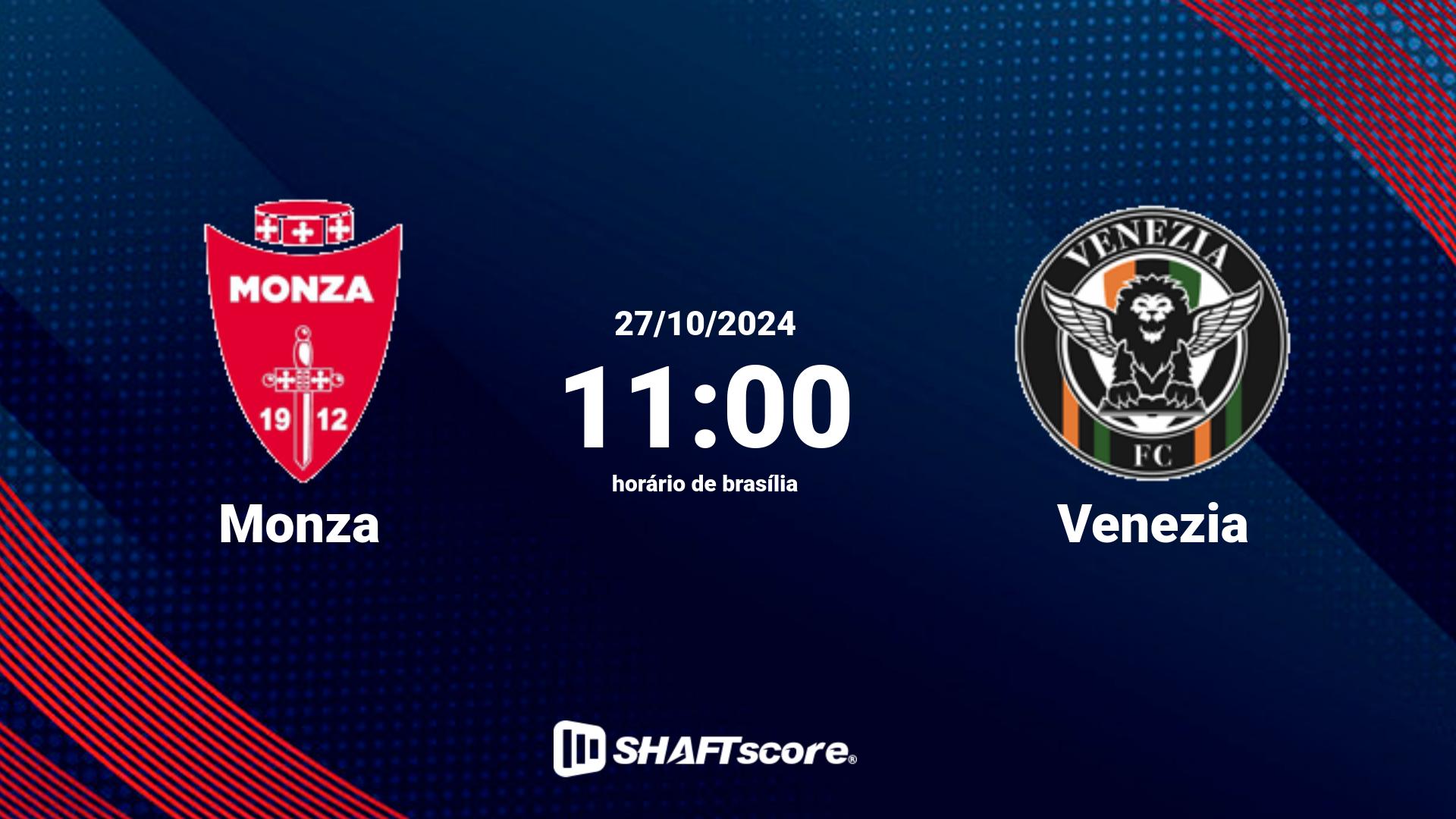 Estatísticas do jogo Monza vs Venezia 27.10 11:00