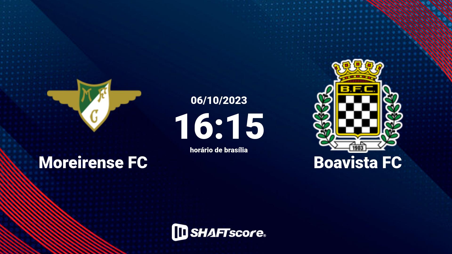 Estatísticas do jogo Moreirense FC vs Boavista FC 06.10 16:15