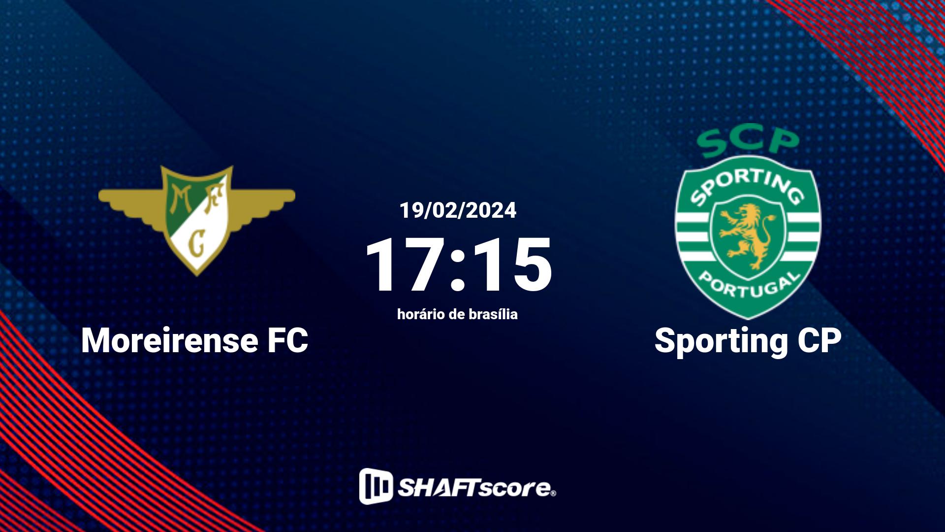 Estatísticas do jogo Moreirense FC vs Sporting CP 19.02 17:15