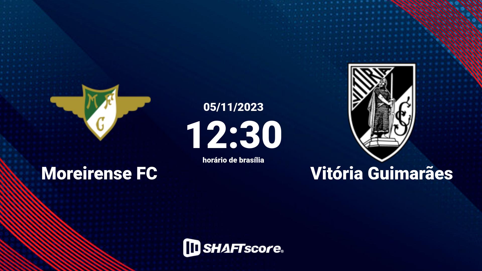 Estatísticas do jogo Moreirense FC vs Vitória Guimarães 05.11 12:30