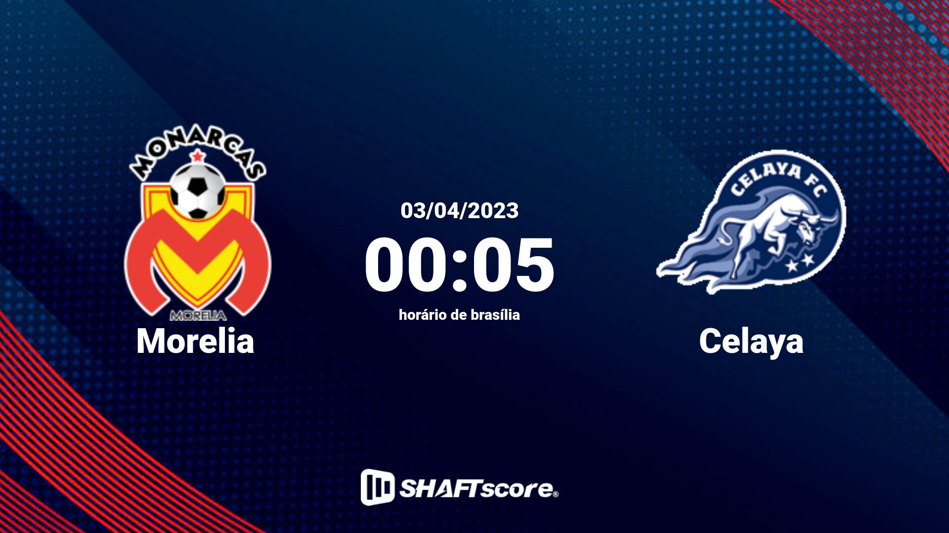 Estatísticas do jogo Morelia vs Celaya 03.04 00:05