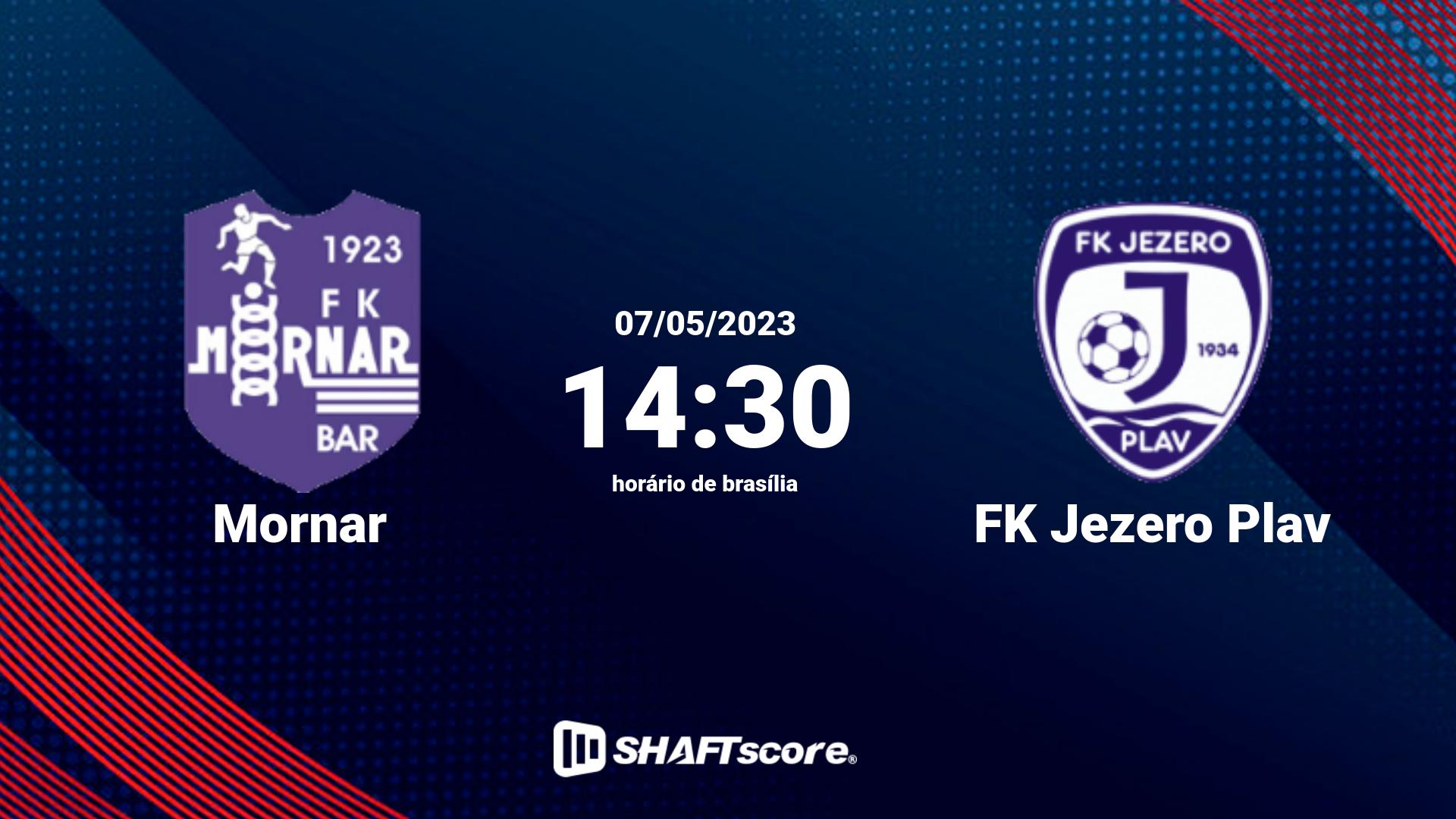 Estatísticas do jogo Mornar vs FK Jezero Plav 07.05 14:30