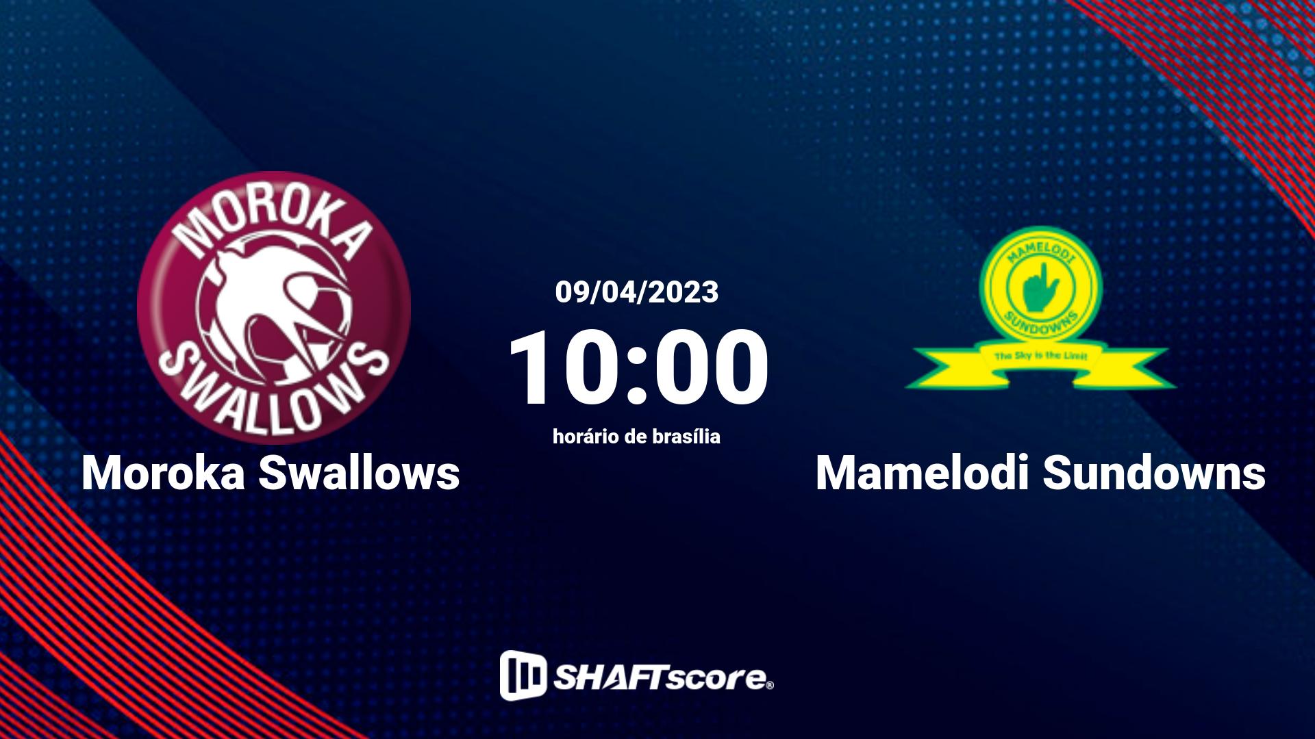 Estatísticas do jogo Moroka Swallows vs Mamelodi Sundowns 09.04 10:00