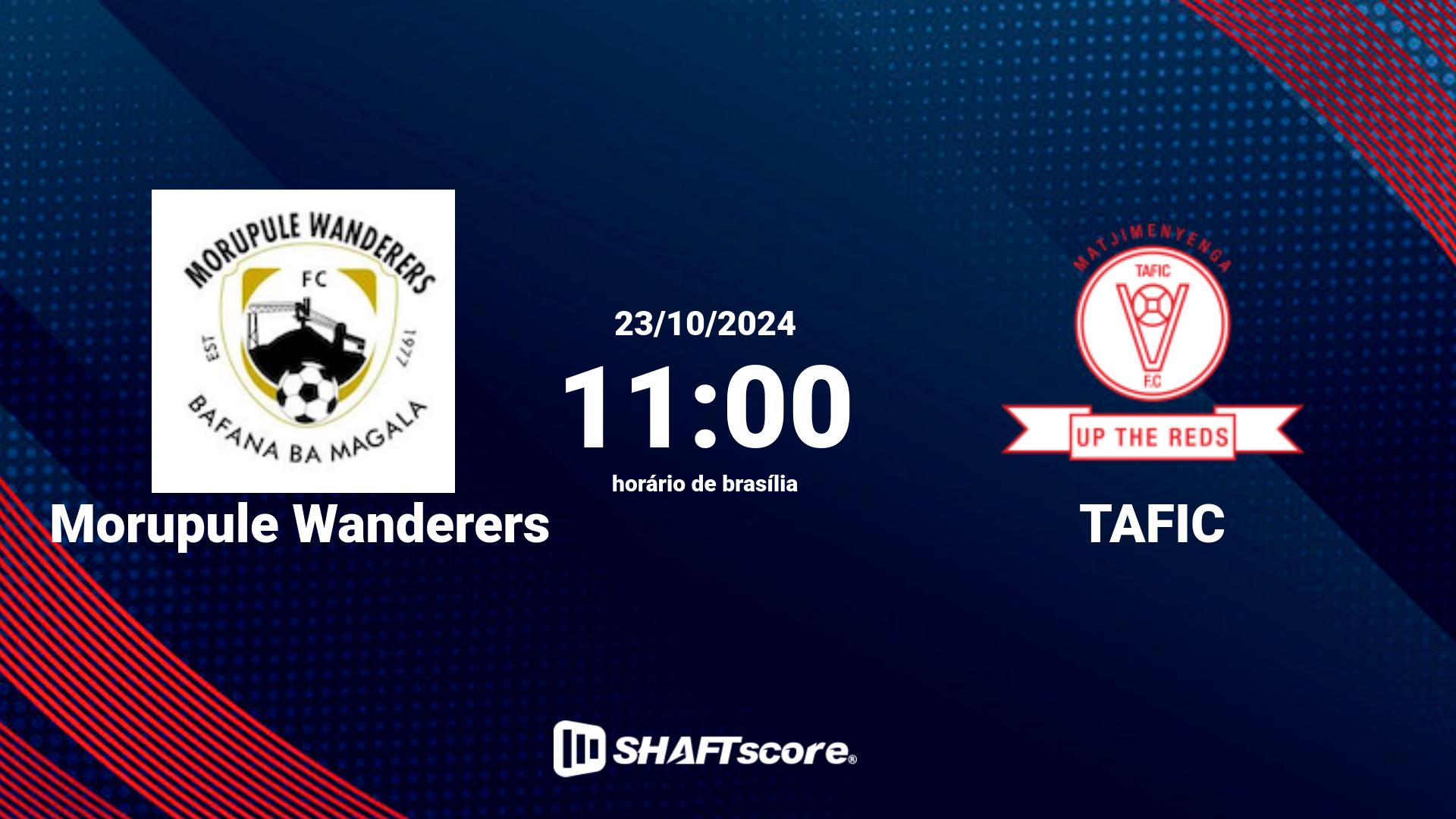 Estatísticas do jogo Morupule Wanderers vs TAFIC 23.10 11:00