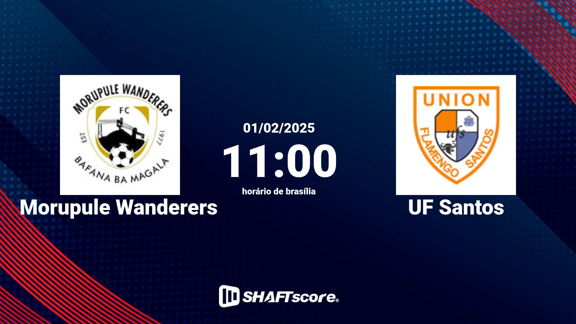 Estatísticas do jogo Morupule Wanderers vs UF Santos 01.02 11:00