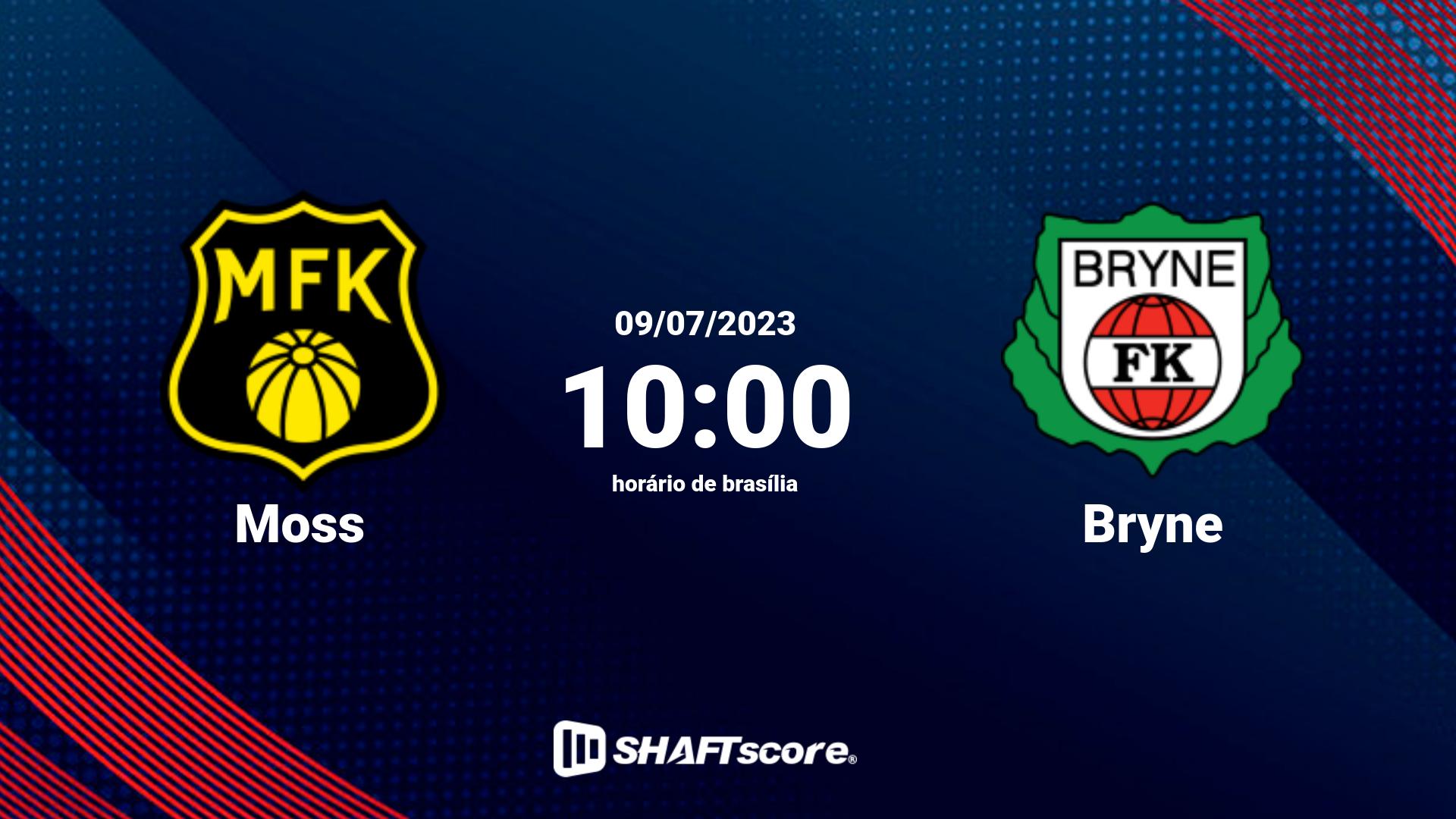 Estatísticas do jogo Moss vs Bryne 09.07 10:00