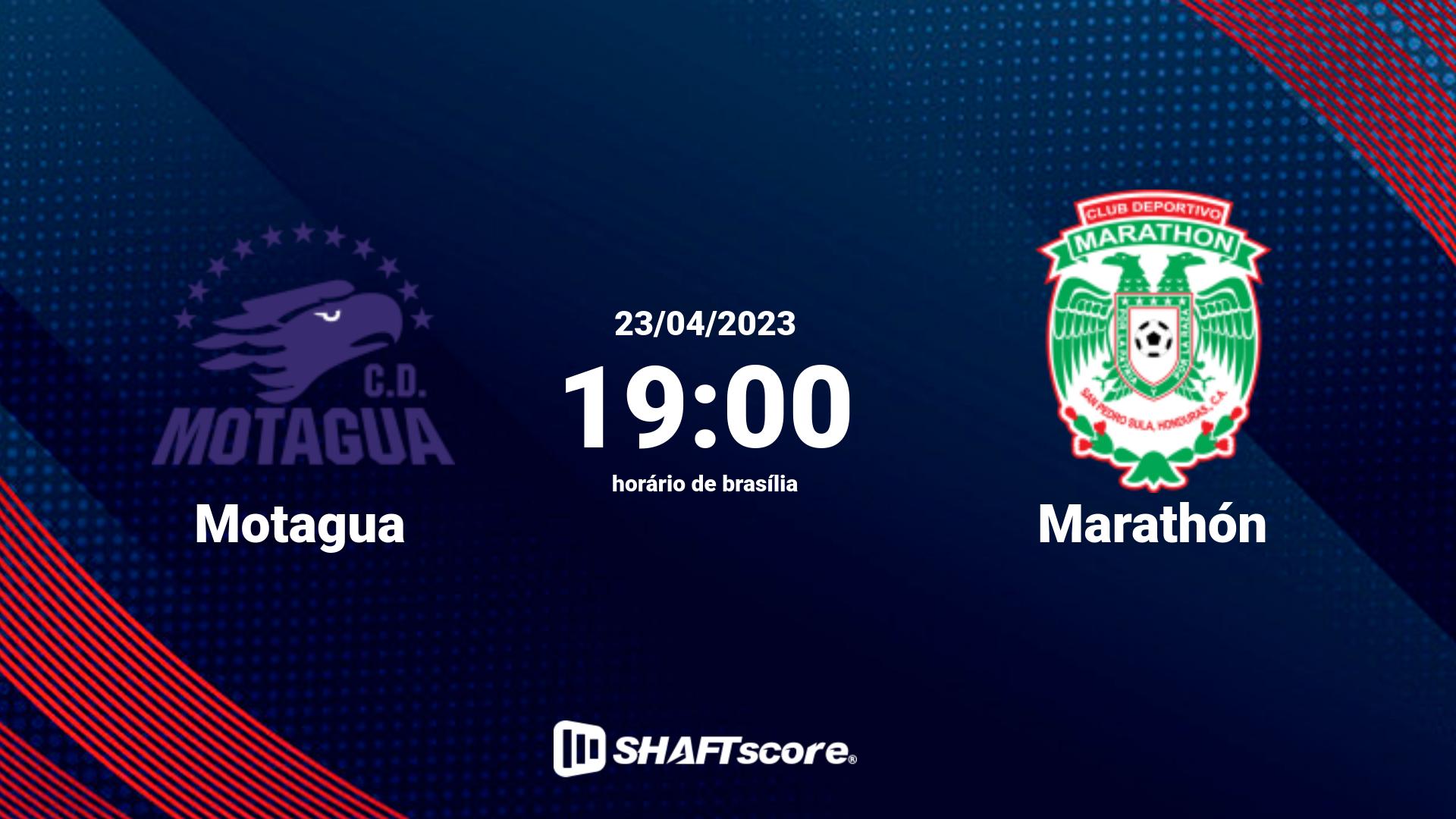 Estatísticas do jogo Motagua vs Marathón 23.04 19:00