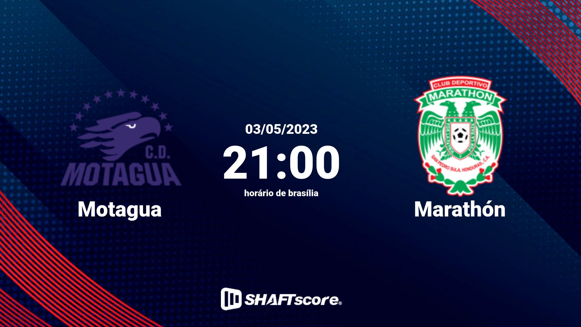 Estatísticas do jogo Motagua vs Marathón 03.05 21:00