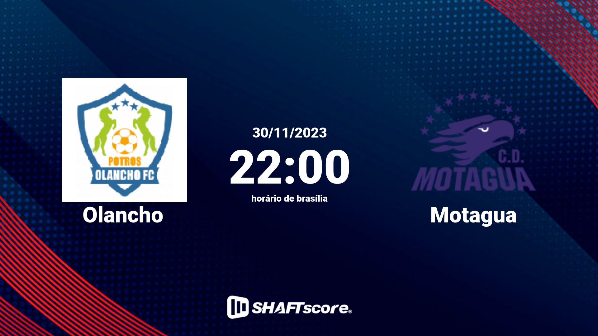 Estatísticas do jogo Motagua vs Olancho 03.12 22:00