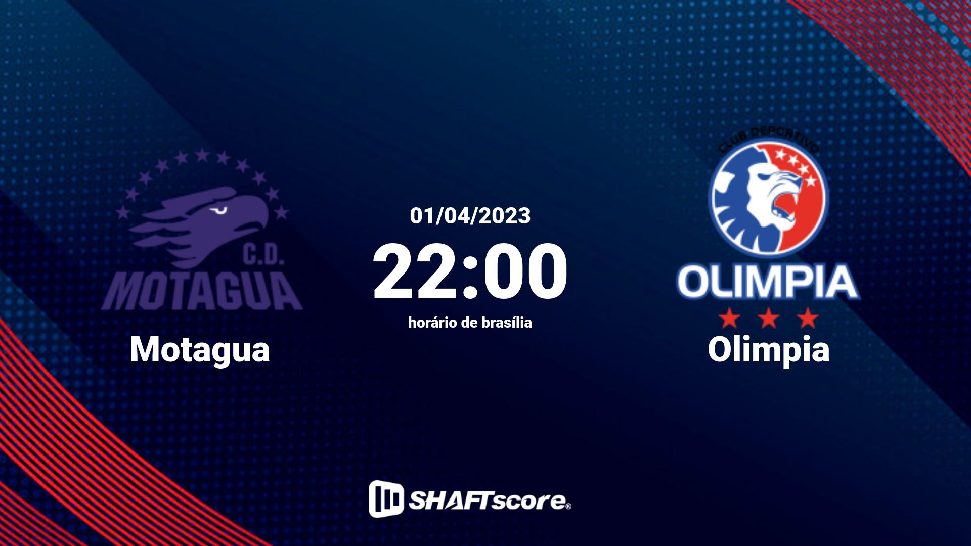 Estatísticas do jogo Motagua vs Olimpia 01.04 22:00