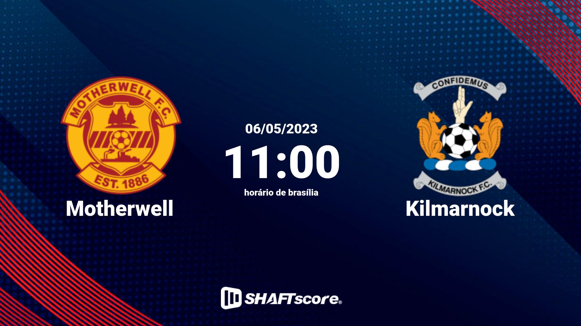 Estatísticas do jogo Motherwell vs Kilmarnock 06.05 11:00