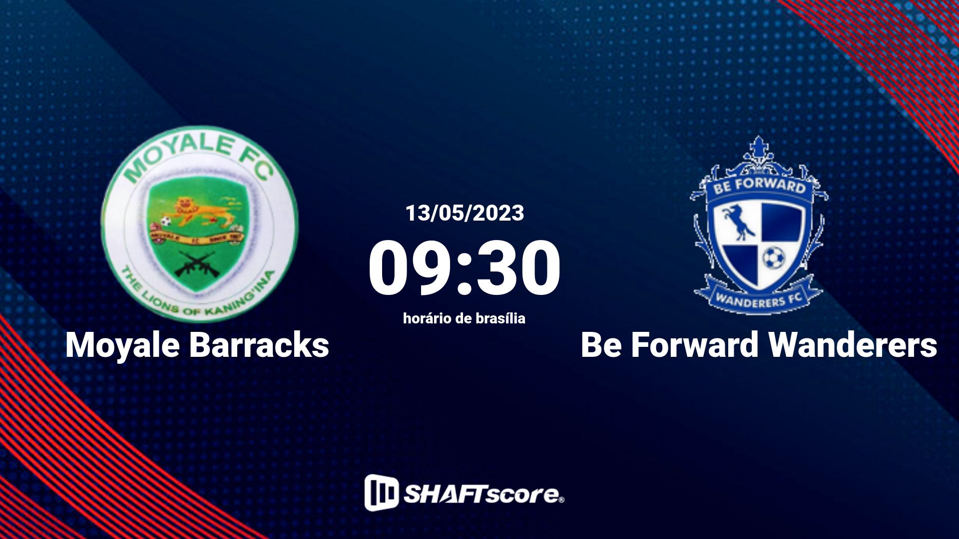 Estatísticas do jogo Moyale Barracks vs Be Forward Wanderers 13.05 09:30