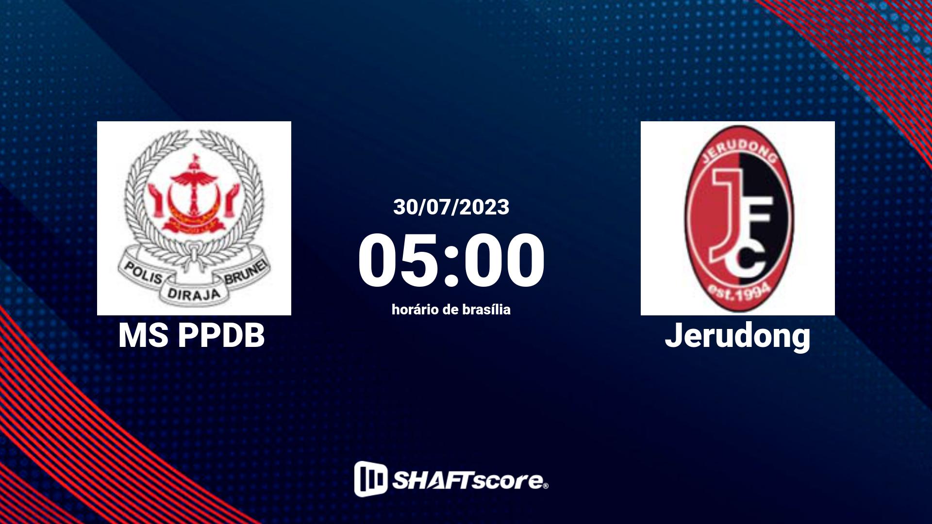 Estatísticas do jogo MS PPDB vs Jerudong 30.07 05:00