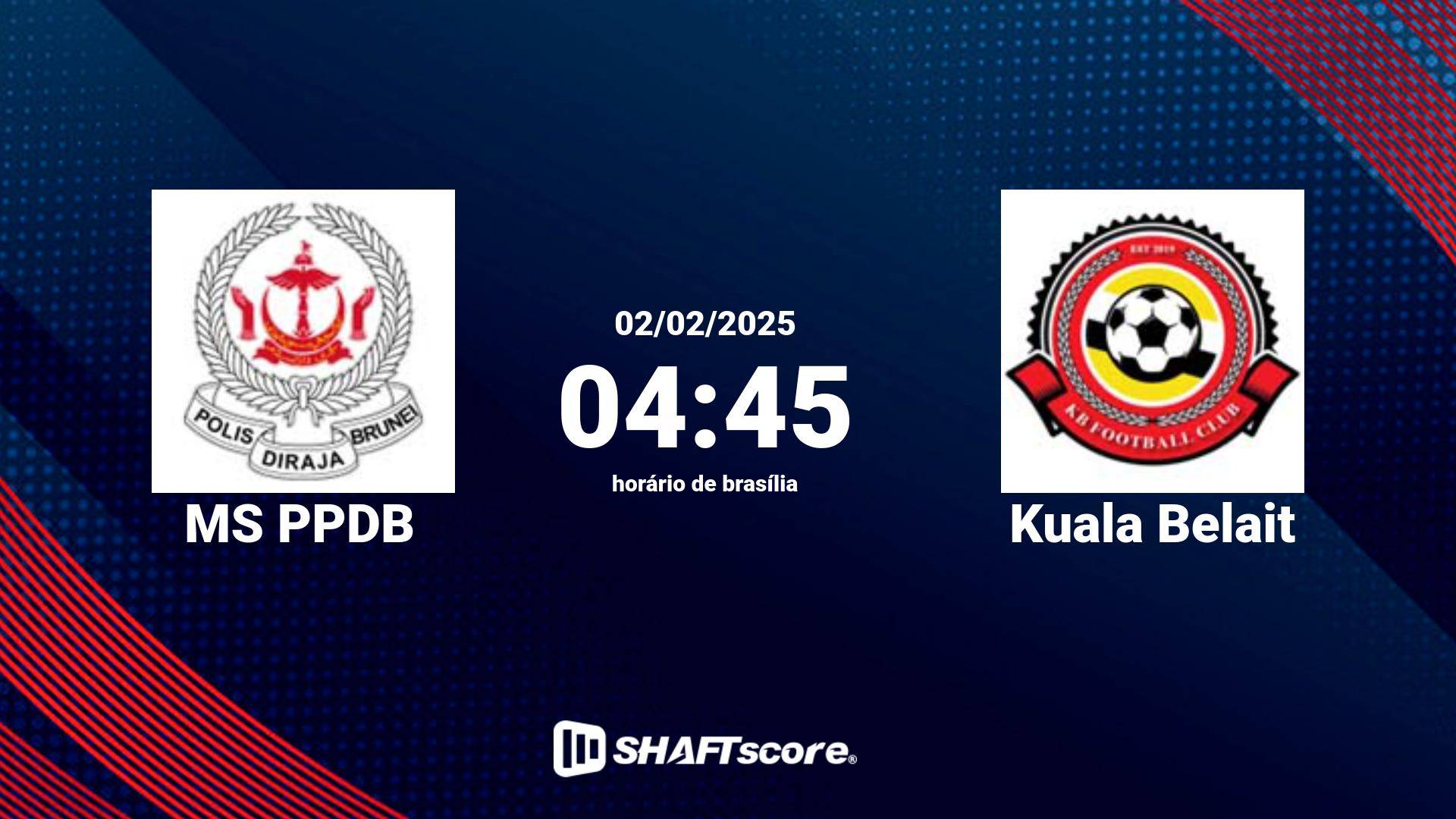 Estatísticas do jogo MS PPDB vs Kuala Belait 02.02 04:45