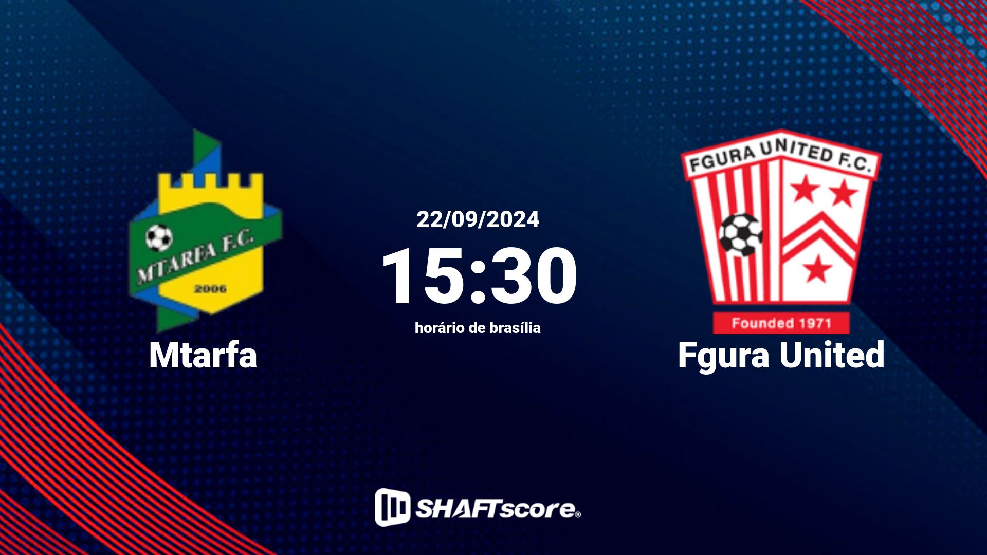 Estatísticas do jogo Mtarfa vs Fgura United 22.09 15:30