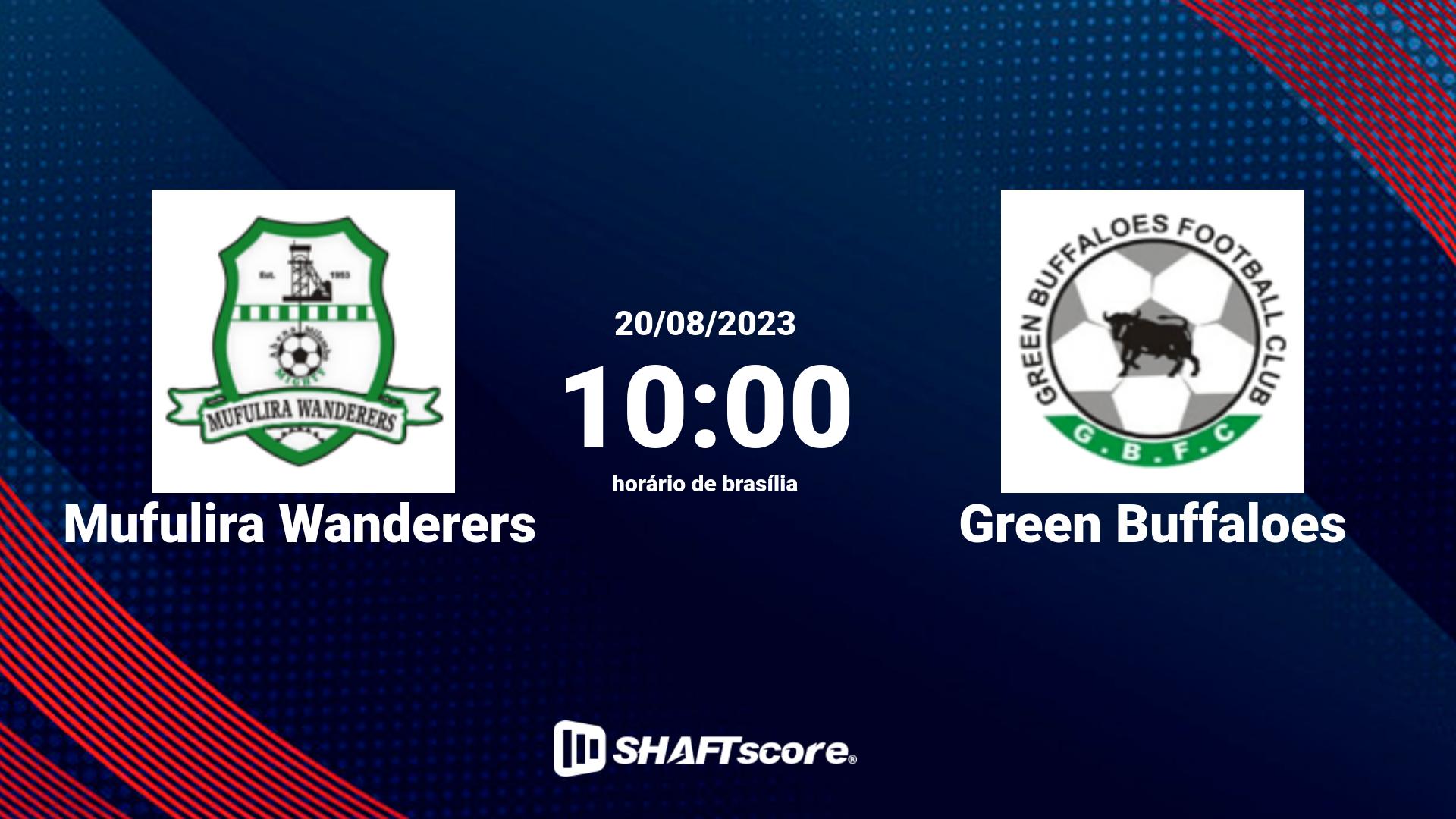 Estatísticas do jogo Mufulira Wanderers vs Green Buffaloes 20.08 10:00