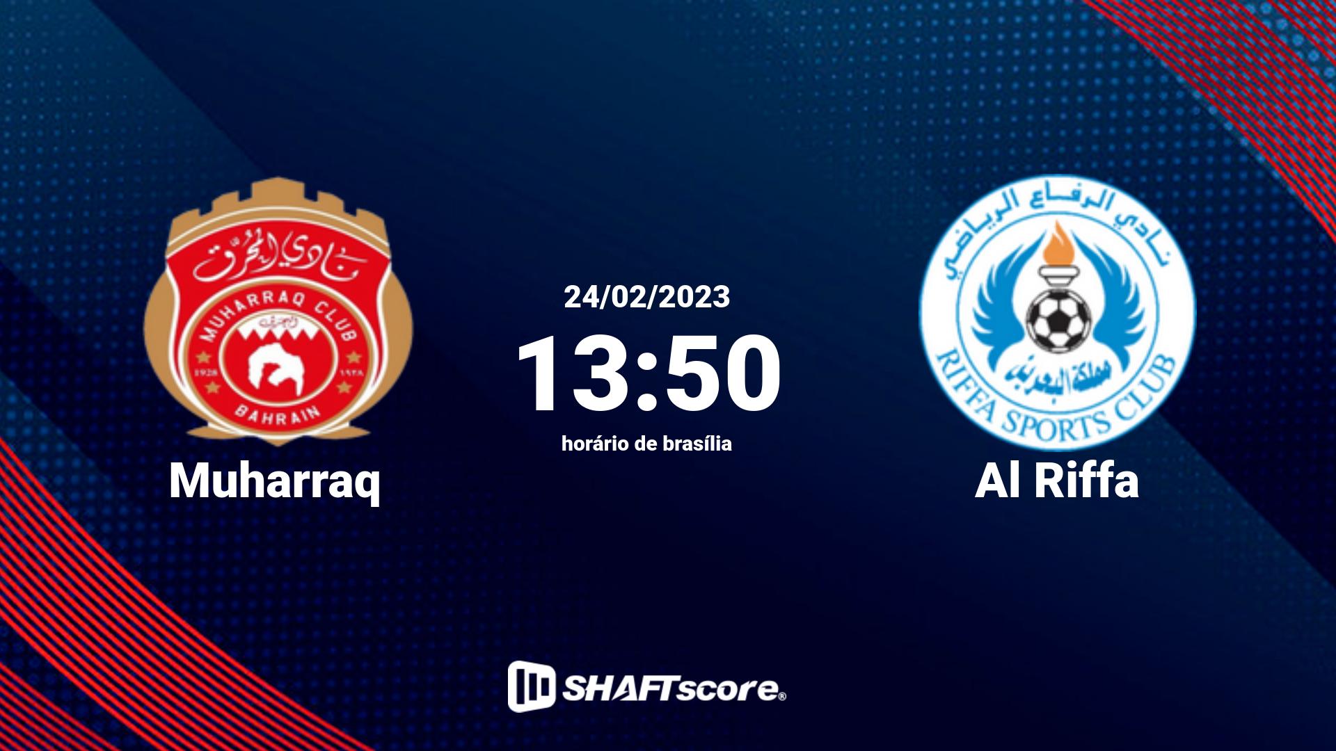 Estatísticas do jogo Muharraq vs Al Riffa 24.02 13:50