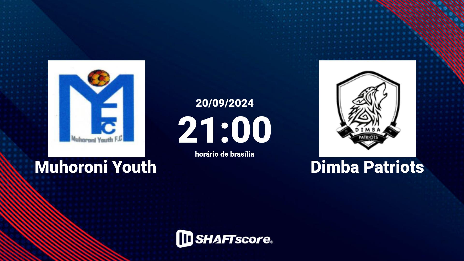 Estatísticas do jogo Muhoroni Youth vs Dimba Patriots 20.09 21:00