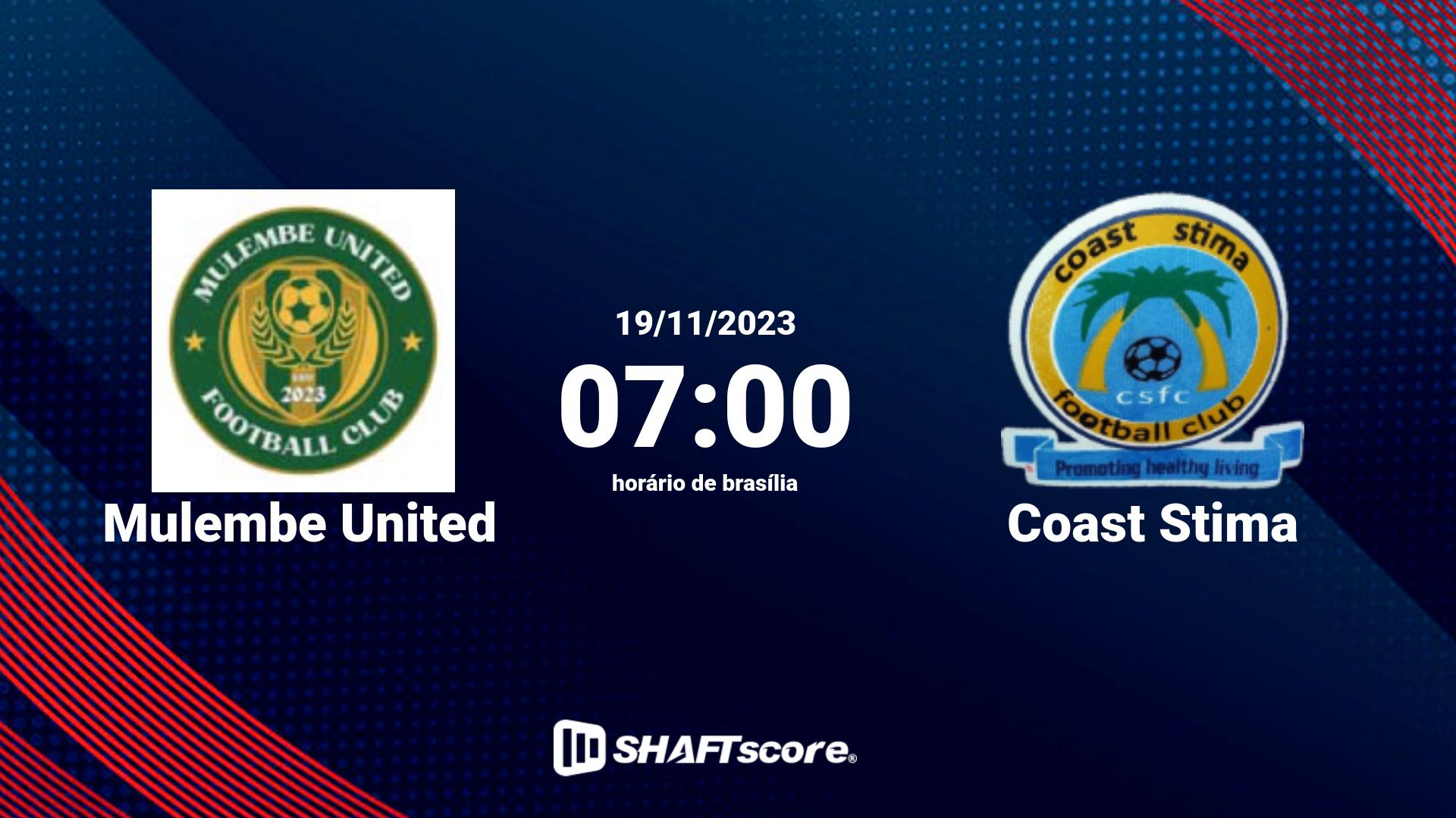 Estatísticas do jogo Mulembe United vs Coast Stima 19.11 07:00