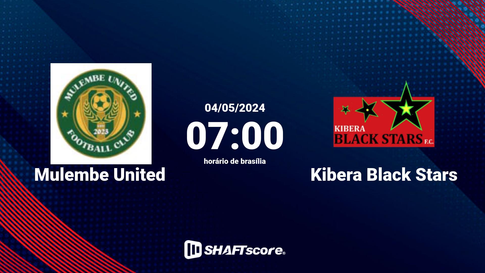 Estatísticas do jogo Mulembe United vs Kibera Black Stars 04.05 07:00