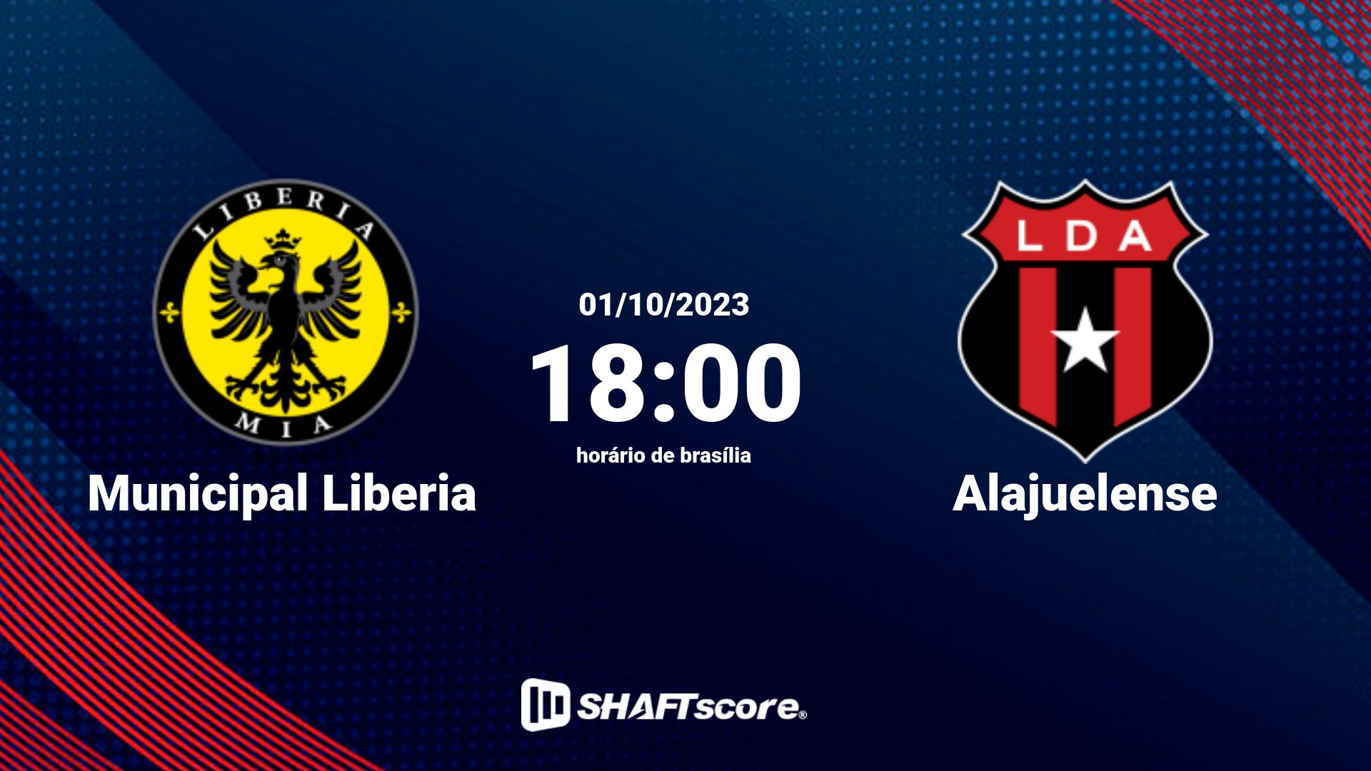 Estatísticas do jogo Municipal Liberia vs Alajuelense 01.10 18:00