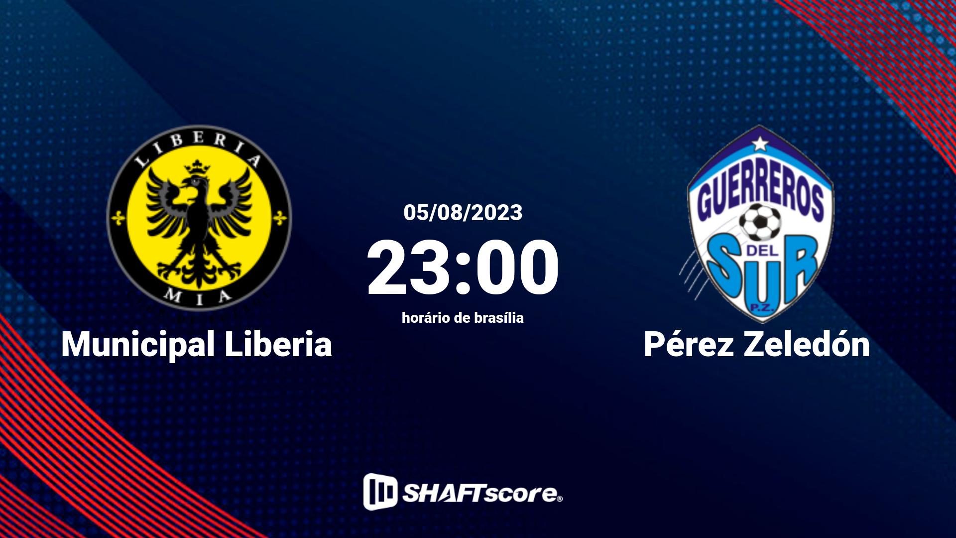 Estatísticas do jogo Municipal Liberia vs Pérez Zeledón 05.08 23:00